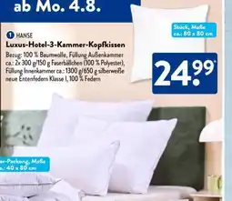 Aldi Süd Luxus-Hotel-3-Kammer-Kopfkissen Angebot