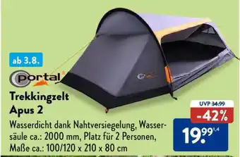 Aldi Süd Trekkingzelt Apus 2 Angebot