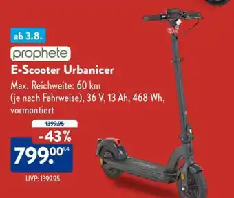 Aldi Süd E-Scooter Urbanicer Angebot