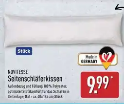 Aldi Nord NOVITESSE Seitenschläferkissen Angebot