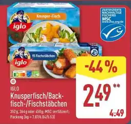 Aldi Nord Knusperfisch/Backfisch-/Fischstäbchen Angebot