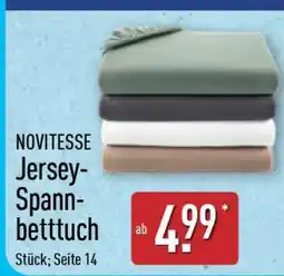 Aldi Nord NOVITESSE Jersey-Spannbetttuch Angebot