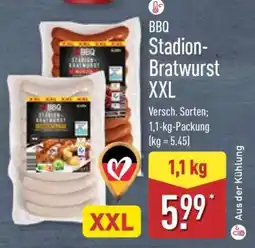 Aldi Nord BBQ Stadion-Bratwurst XXL Angebot