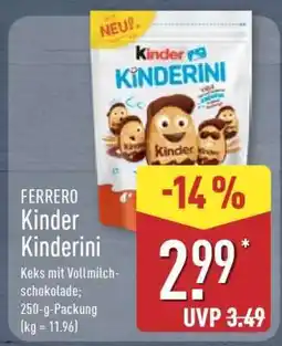 Aldi Nord FERRERO Kinder Kinderini Angebot