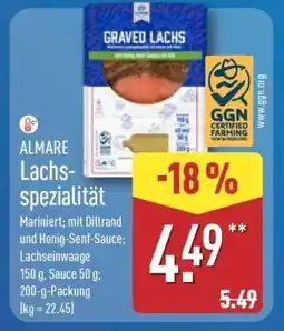 Aldi Nord ALMARE Lachs-spezialität Angebot