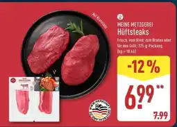 Aldi Nord MEINE METZGEREI Hüftsteaks Angebot