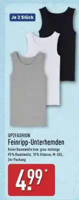 Aldi Nord UP2FASHION Feinripp-Unterhemden Angebot