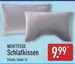Aldi Nord NOVITESSE Schlafkissen Angebot