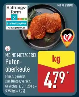 Aldi Nord MEINE METZGEREI Putenoberkeule Angebot