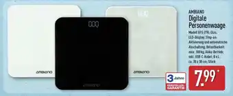 Aldi Nord AMBIANO Digitale Personenwaage Angebot