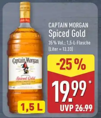 Aldi Nord Captain Morgan Spiced Gold Angebot