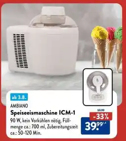 Aldi Nord Speiseeismaschine ICM-1 Angebot