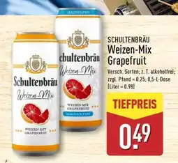 Aldi Nord SCHULTENBRÄU Weizen-Mix Grapefruit Angebot