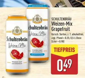 Aldi Nord SCHULTENBRÄU Weizen-Mix Grapefruit Angebot