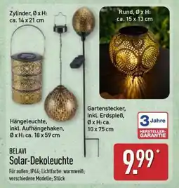 Aldi Nord BELAVI Solar-Dekoleuchte Angebot