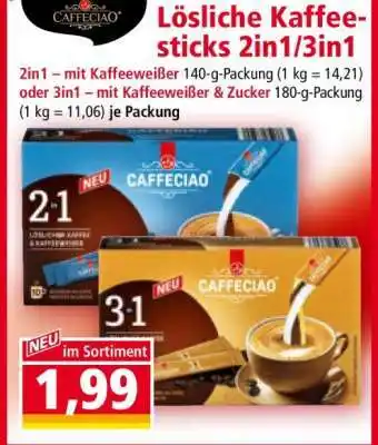 Norma Lösliche Kaffee-sticks 2in1/3in1 Angebot