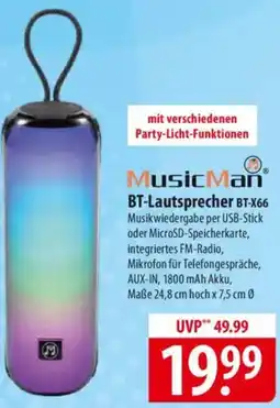 Famila Nord Ost MusicMan BT-Lautsprecher BT-X66 Angebot