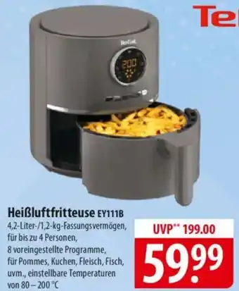 Famila Nord Ost Tefal Heißluftfritteuse EY111B Angebot