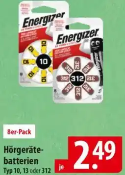 Famila Nord Ost Energizer Hörgerätebatterien Angebot