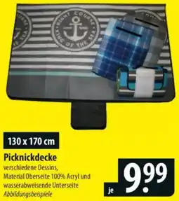 Famila Nord Ost Picknickdecke Angebot