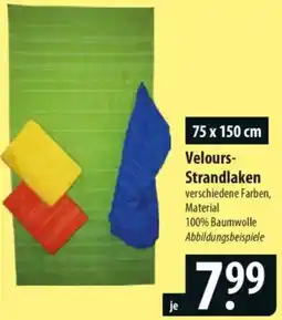 Famila Nord Ost Velours Strandlaken Angebot
