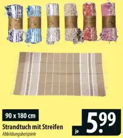 Famila Nord Ost Strandtuch mit Streifen Angebot