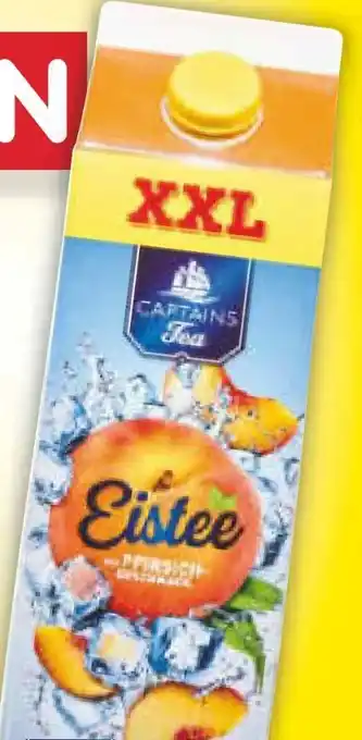 Netto Marken-Discount Captains Tea Eistee Pfirsich XXL Angebot