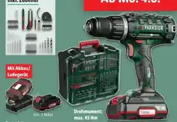 Lidl Parkside 20-V-Akku-Bohrschrauber-Set Angebot