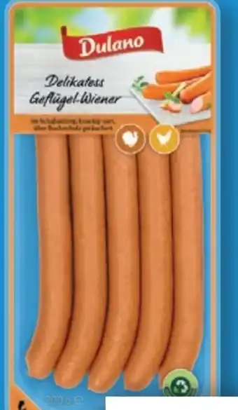 Lidl Dulano Delikatess Geflügel-Wiener Angebot