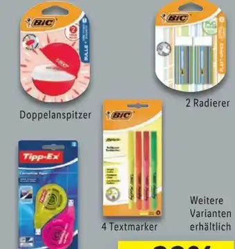 Lidl BIC Schreibwaren Angebot