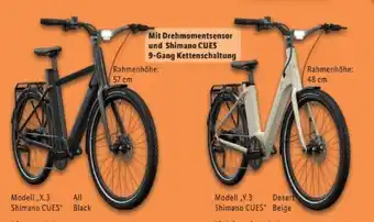 Lidl Crivit Urban E-Bike X.3 Shimano CUES Angebot