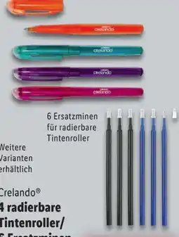 Lidl Crelando Radierbare Tintenroller Angebot
