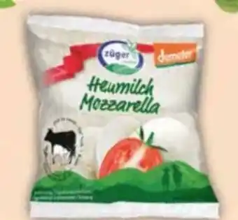 E-Center Züger Bio Heumilch-Mozzarella Angebot