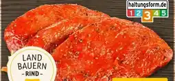 REWE Center Metzgerei Landbauern Rindersteaks Mariniert Angebot
