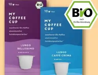 REWE Center My Coffee Cup Bio Lungo Bellissimo Angebot