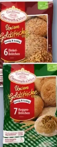 REWE Center Coppenrath & Wiese Unsere Goldstücke Dinkelbrötchen Angebot
