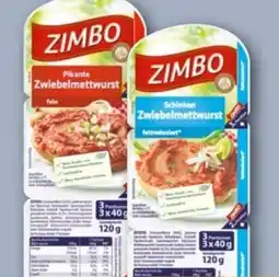 REWE Center Zimbo Zwiebelmettwurst Angebot
