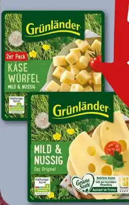 REWE Center Grünländer Schnittkäse Mild-Nussig Angebot