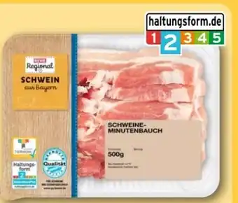 REWE Center Rewe Regional Schweine-Minutenbauch Angebot