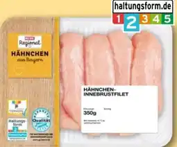 REWE Center Rewe Regional Frisches Hähnchen-Innenbrustfilet Angebot