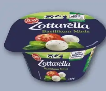 REWE Zott Zottarella Minis Basilikum Angebot