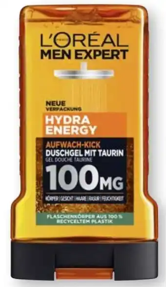 Scheck-in-Center L'Oréal Paris Men Expert Hydra Energy Taurin Duschgel Angebot