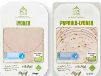 Scheck-in-Center Hofglück Lyoner Angebot