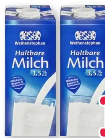 Scheck-in-Center Weihenstephan Haltbare Milch Angebot