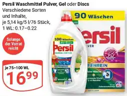 Globus Persil Waschmittel Pulver, Gel oder Discs Angebot