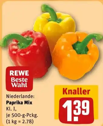 REWE Rewe Beste Wahl Paprika Mix Angebot