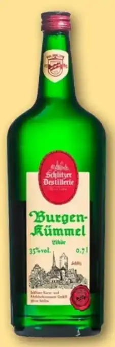 REWE Center Schlitzer Destillerie Burgenkümmel Likör Angebot