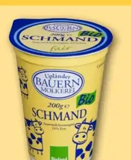 REWE Center Upländer Bauern Molkerei Bio Schmand Angebot