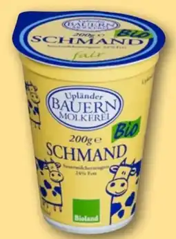 REWE Upländer Bauern Molkerei Bio Schmand Angebot