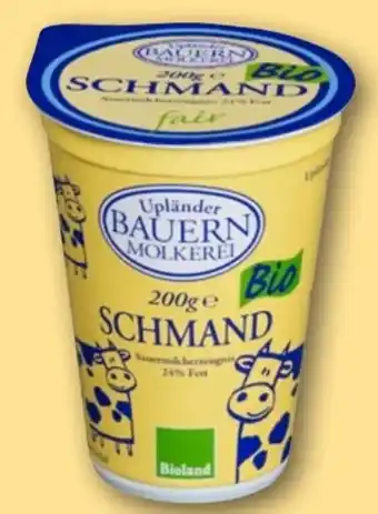 REWE Upländer Bauern Molkerei Bio Schmand Angebot